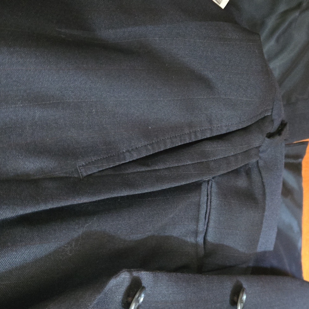 Hart Schaffner Marx 100% Pure Worsted Wool Dark Grey Suit Jacket/Pants - Picture 11 of 11